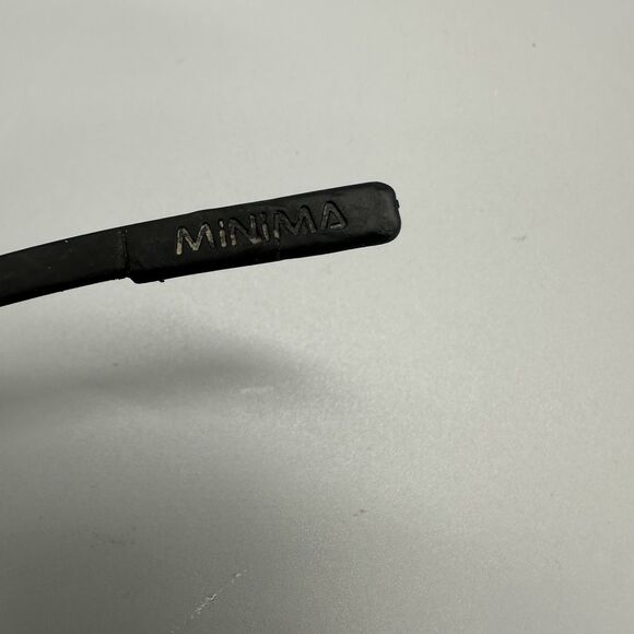 Vintage Minima Polarized Rimless Compact Sunglasses With Leather Case - Picture 14 of 16